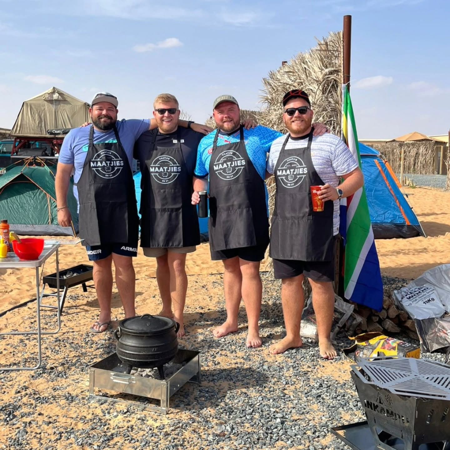 Team ready for the potjie
